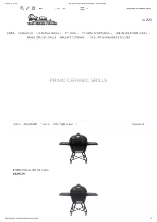 Buy Primo Ceramic Grills Online In UK – The Grill Pit.IM
