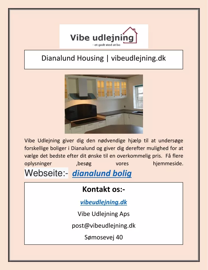 dianalund housing vibeudlejning dk