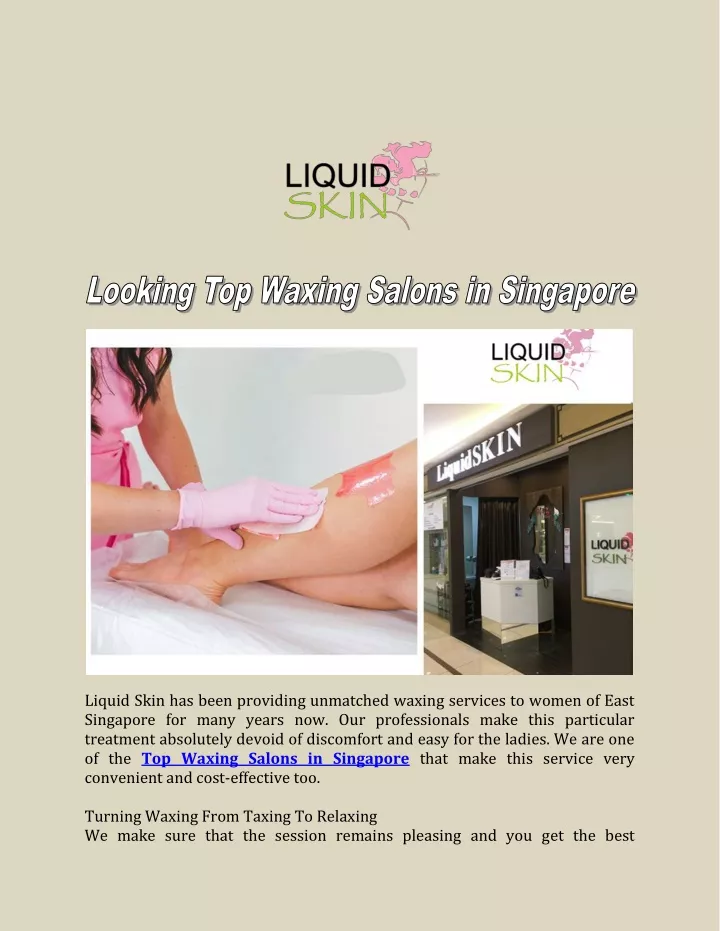 liquid skin has been providing unmatched waxing