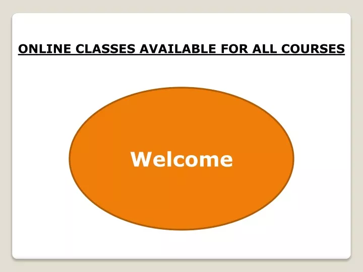 online classes available for all courses