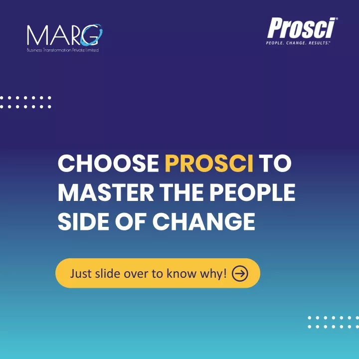 choose prosci to master the people side of change