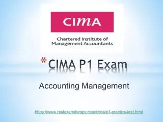 Valid CIMA P1 Exam Dumps with Flat 20% Off