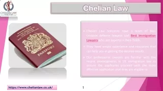 chelian law solicitors have a team of best