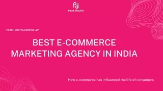 Best e-commerce marketing agency in India