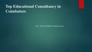 Top Educational Consultancy in Coimbatore
