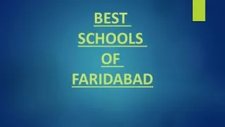 Best school in Faridabad