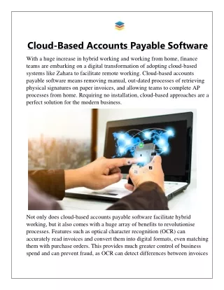 Cloud-Based Accounts Payable Software