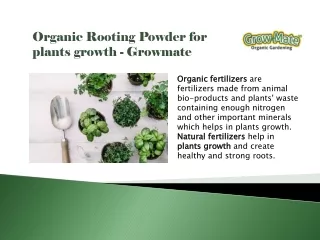 All You Need to Know About Organic Fertilizers | Growmate