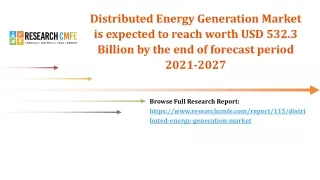 Distribution Energy Generation Market is Growing at a CAGR of 10.6%