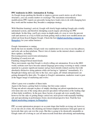 ppc tendencies in 2021 automation testing