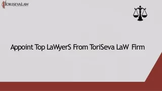 Appoint Top Car Accident Attorney From Toriseva Law