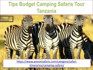 Tips Budget Camping Safaris Tour Tanzania
