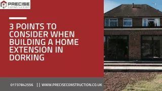 3 Points To Consider When Building A Home Extension In Dorking