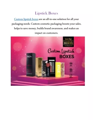 lipstick boxes
