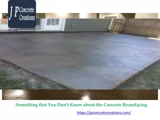 something that you don t know about the concrete