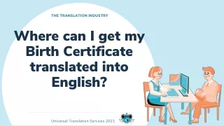 the translation industry