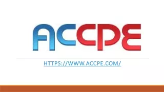 GAAP | American Center for Continuing Professional Education | ACCPE