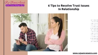 6 Tips to Resolve Trust Issues In Relationship