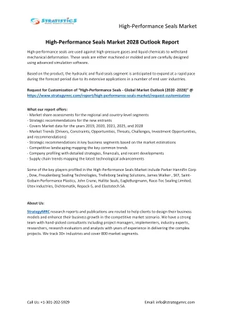 high performance seals market