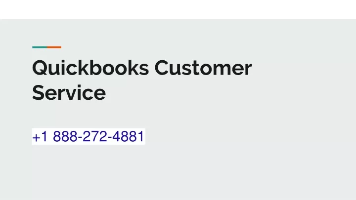 quickbooks customer service