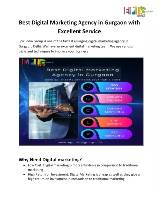 Best Digital Marketing Agency in Gurgaon with Excellent Service