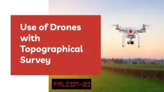 use of drones with topographical survey
