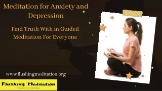 meditation for anxiety and depression