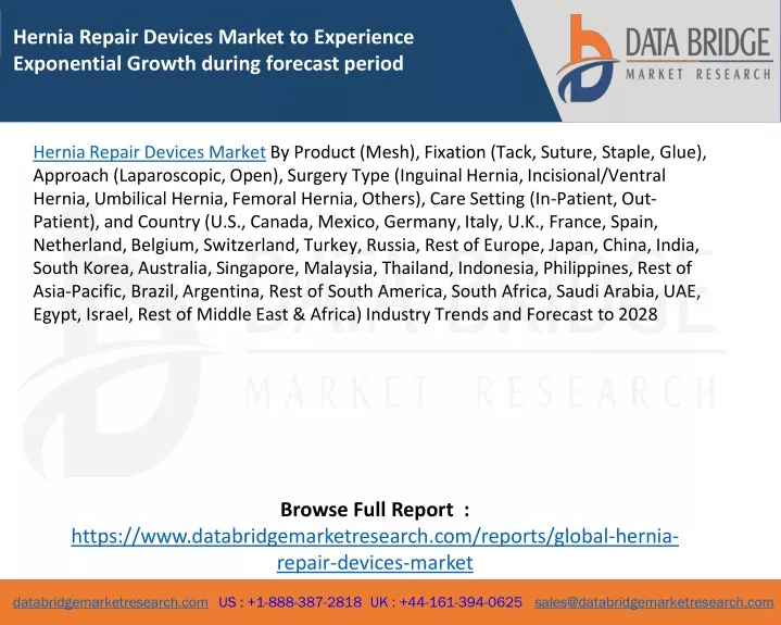 hernia repair devices market to experience