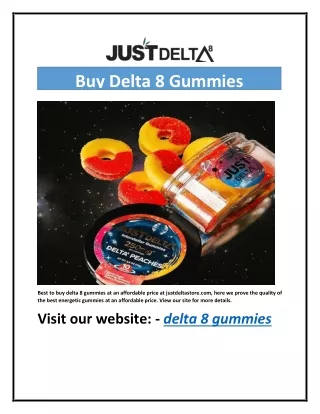 Buy Delta 8 Gummies