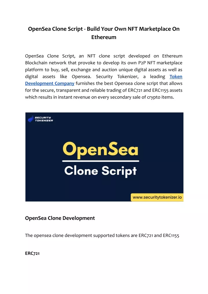 opensea clone script build your