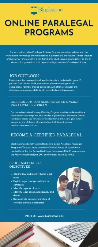 Online paralegal programs