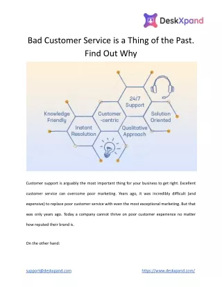 bad customer service is a thing of the past find