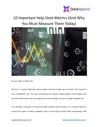 10 important help desk metrics and why you must
