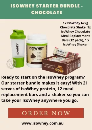 isowhey starter bundle chocolate