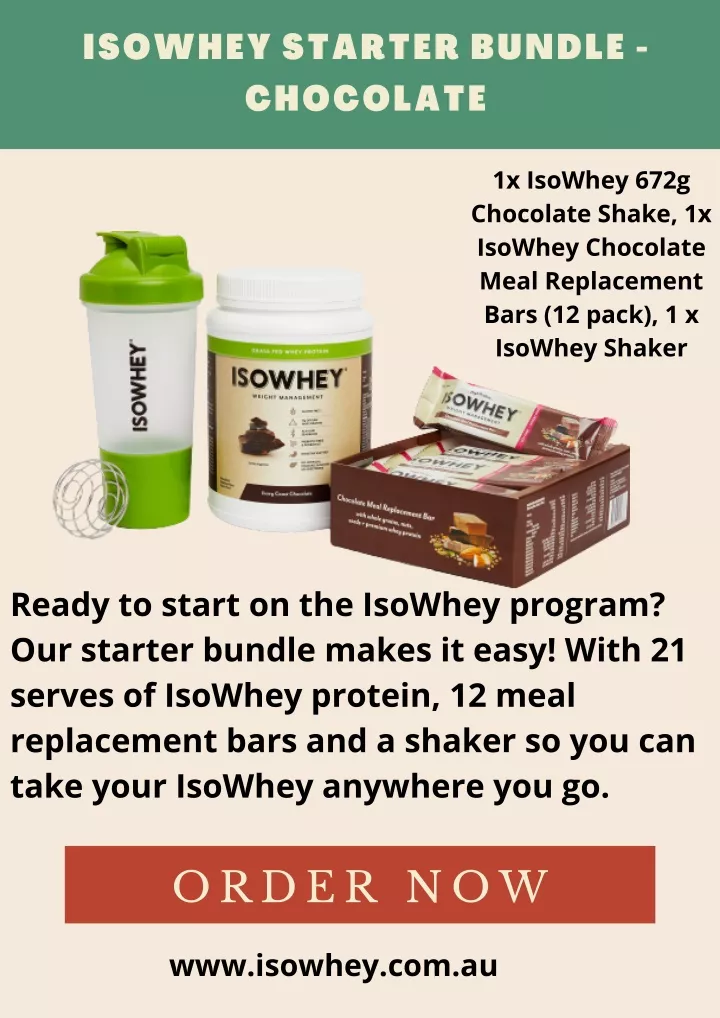 isowhey starter bundle chocolate