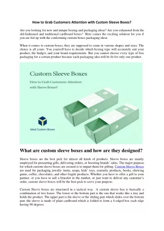 how to grab customers attention with custom