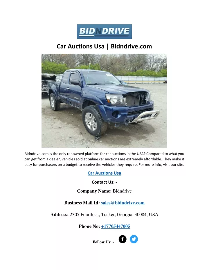 car auctions usa bidndrive com