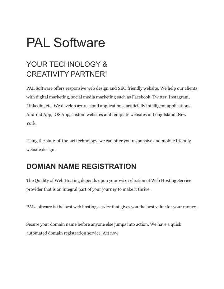 pal software