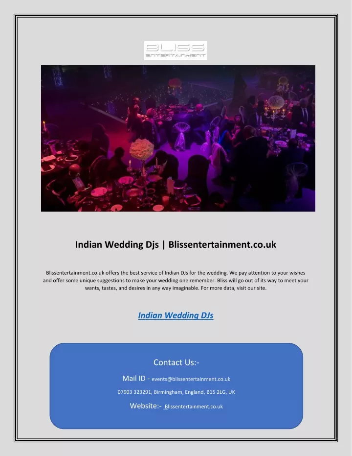 indian wedding djs blissentertainment co uk