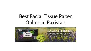 Best Facial Tissue Paper Online in Pakistan