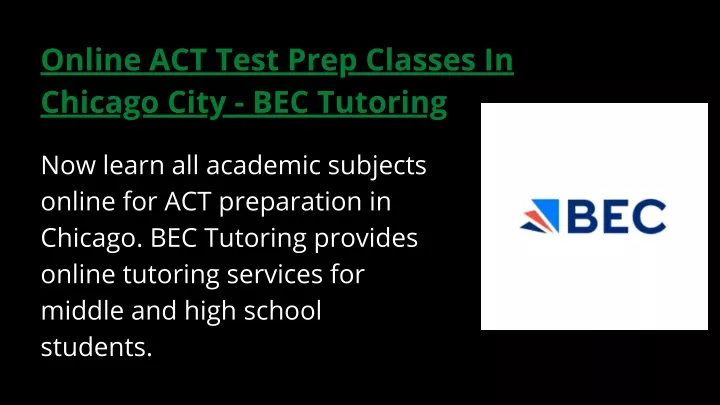 online act test prep classes in chicago city