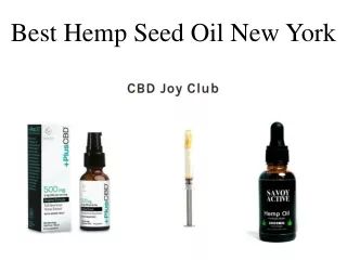 Best Hemp Seed Oil New York