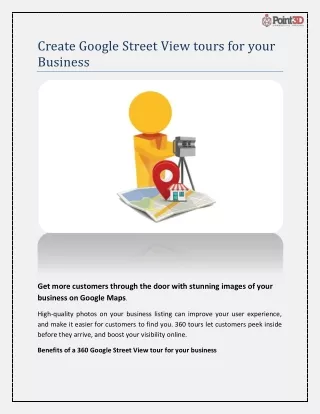 Create Google Street View tours for your Business