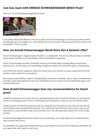 10 No-Fuss Ways to Figuring Out Your Arnold Schwarzenegger