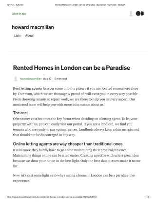 Rented Homes in London can be a Paradise _ by howard macmillan