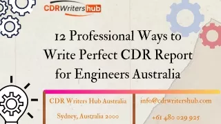 12 Professional Ways to Write Perfect CDR Report for Engineers Australia-compressed