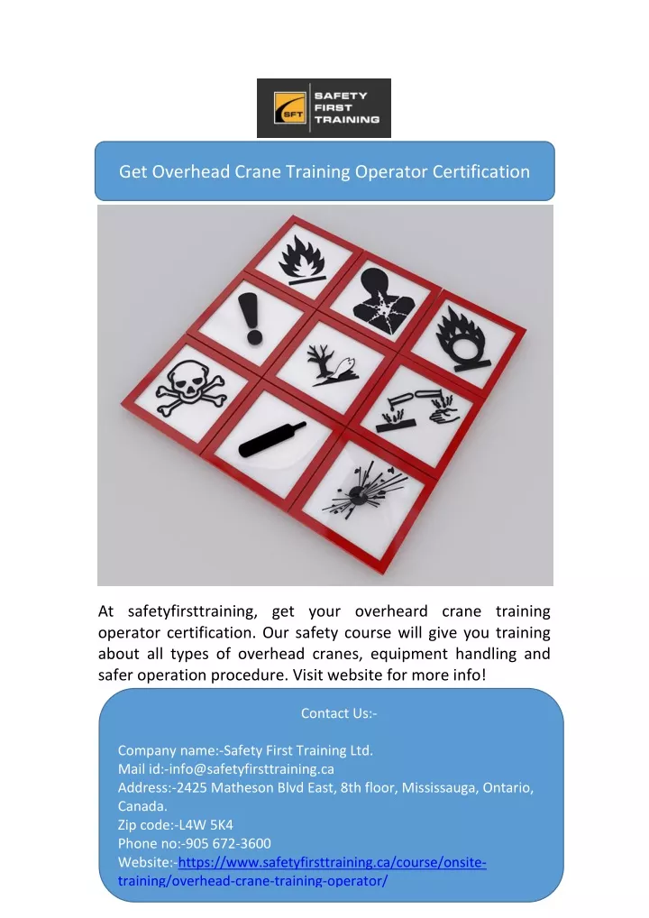 get overhead crane training operator certification