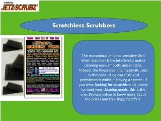 Scratchless Scrubbers