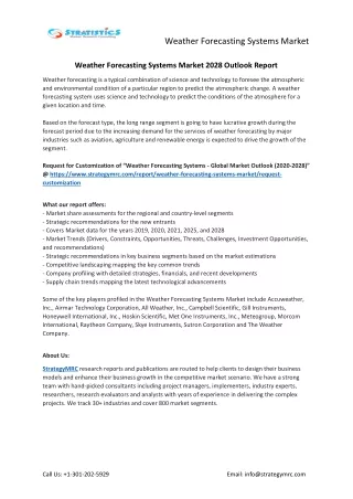 weather forecasting systems market