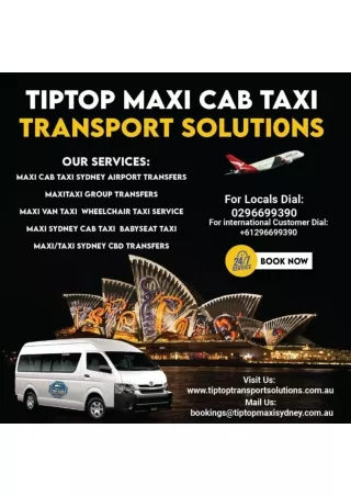 Maxi Taxi Booking Sydney